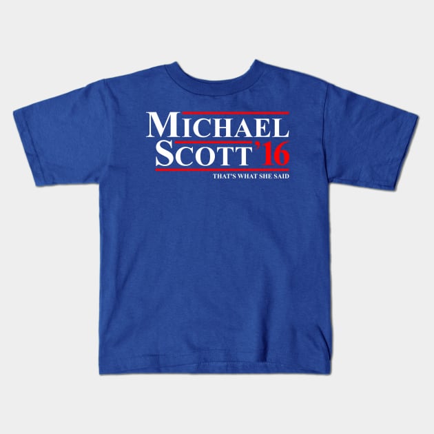 MICHAEL SCOTT 2016 Kids T-Shirt by upcs